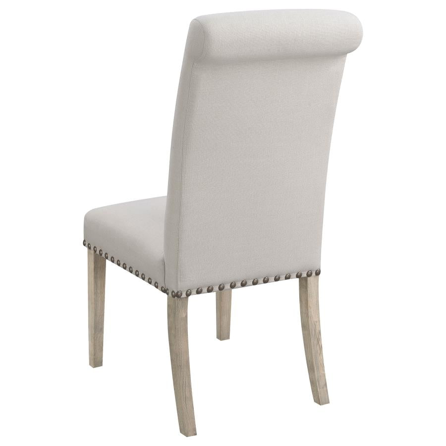 Salem Fabric Upholstered Dining Side Chair Beige (Set of 2) - 190152
