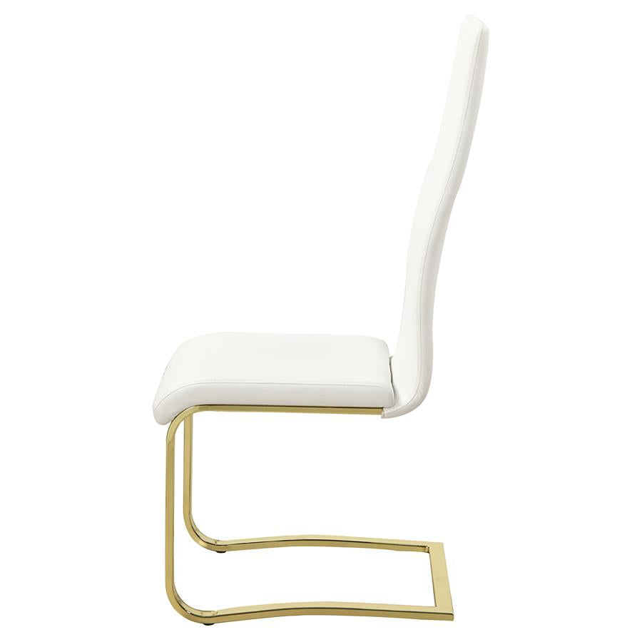 Montclair Upholstered Dining Side Chair White (Set of 4) - 190512