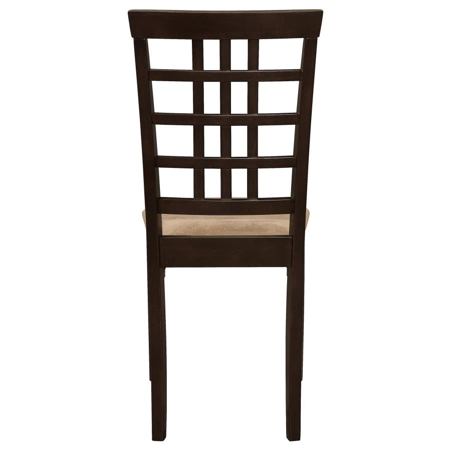 Kelso Lattice Back Dining Side Chair Cappuccino (Set of 2) - 190822