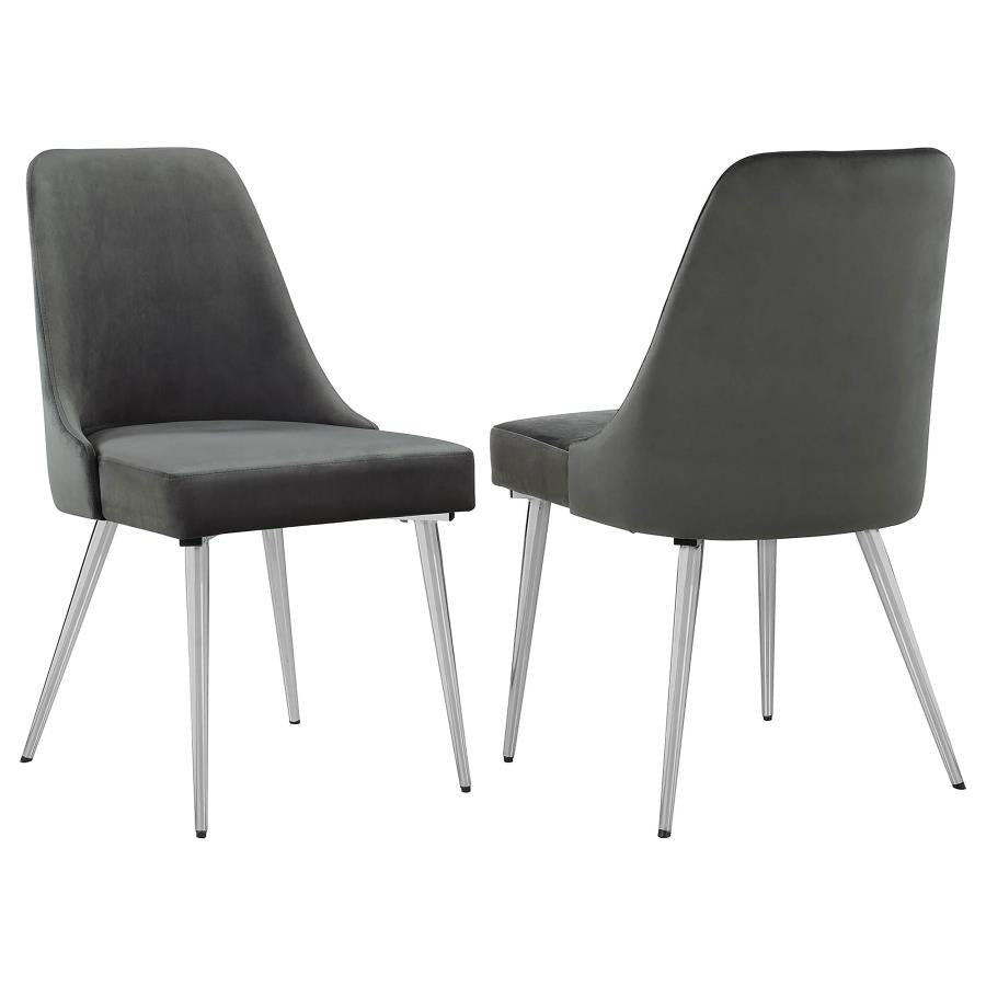 Cabianca Upholstered Dining Side Chair Grey (Set of 2) - 191442