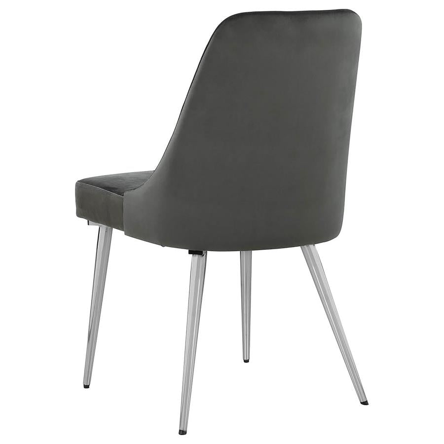 Cabianca Upholstered Dining Side Chair Grey (Set of 2) - 191442