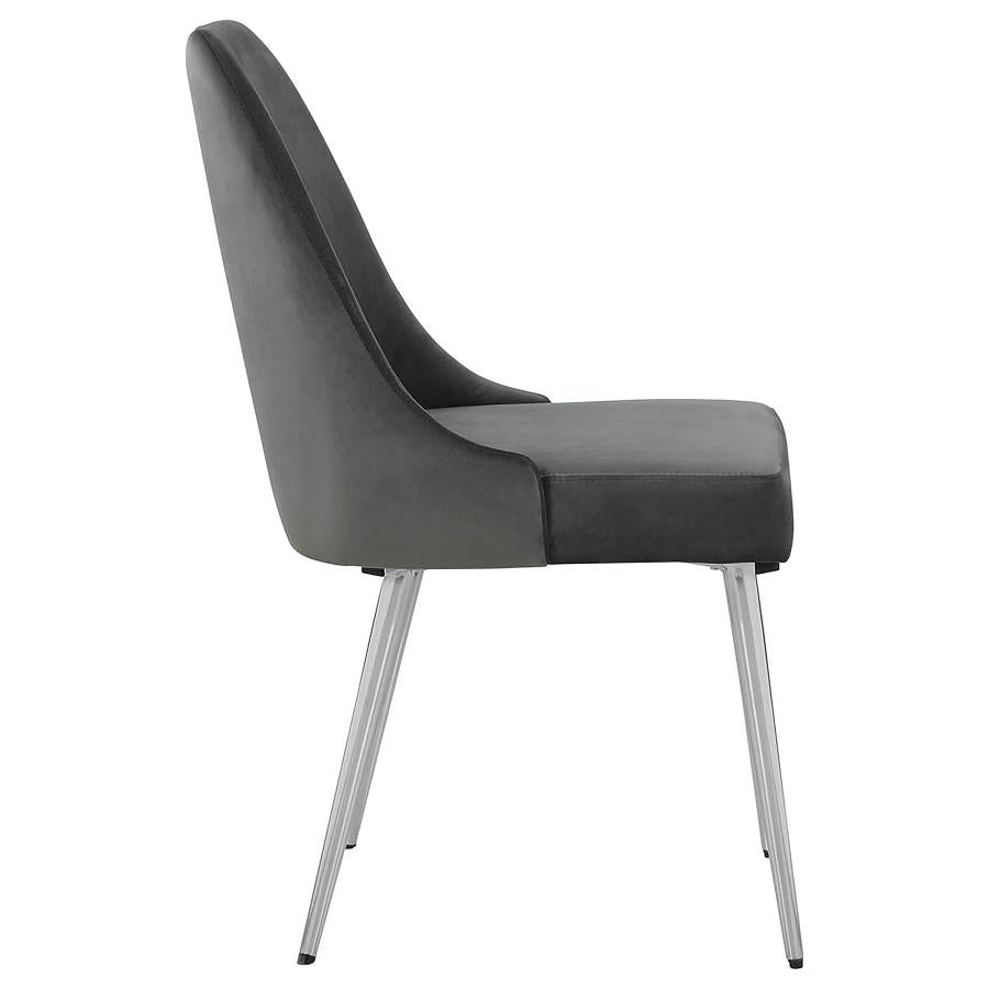 Cabianca Upholstered Dining Side Chair Grey (Set of 2) - 191442