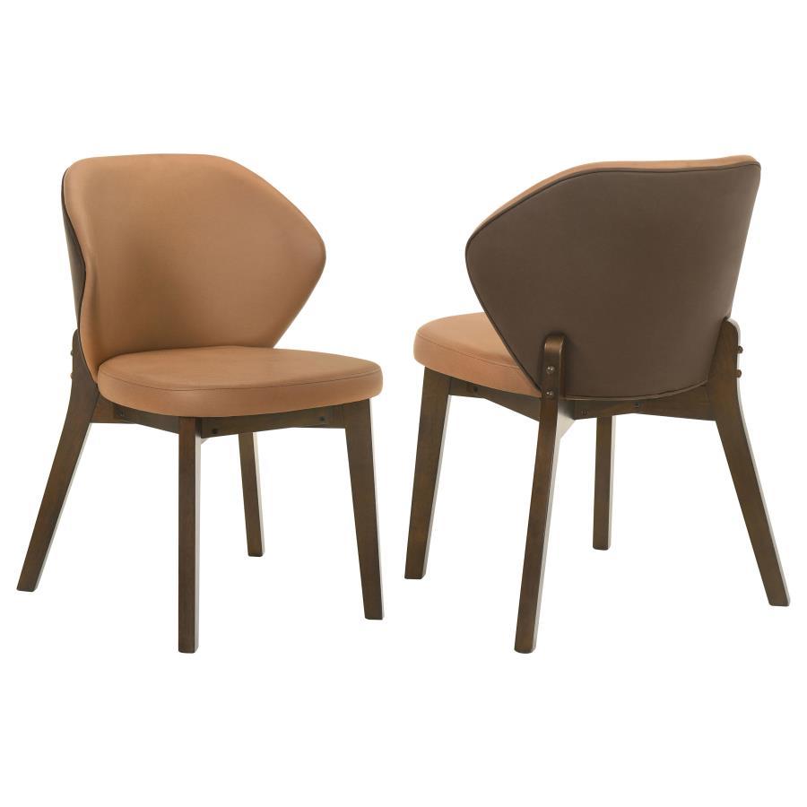 Randolph Dining Side Chair Butterscotch and Brown (Set of 2) - 192522
