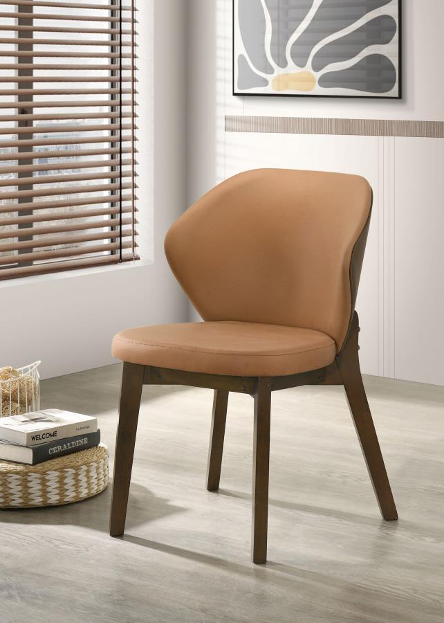 Randolph Dining Side Chair Butterscotch and Brown (Set of 2) - 192522