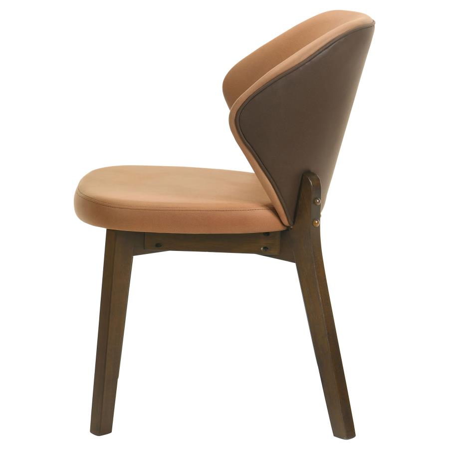 Randolph Dining Side Chair Butterscotch and Brown (Set of 2) - 192522