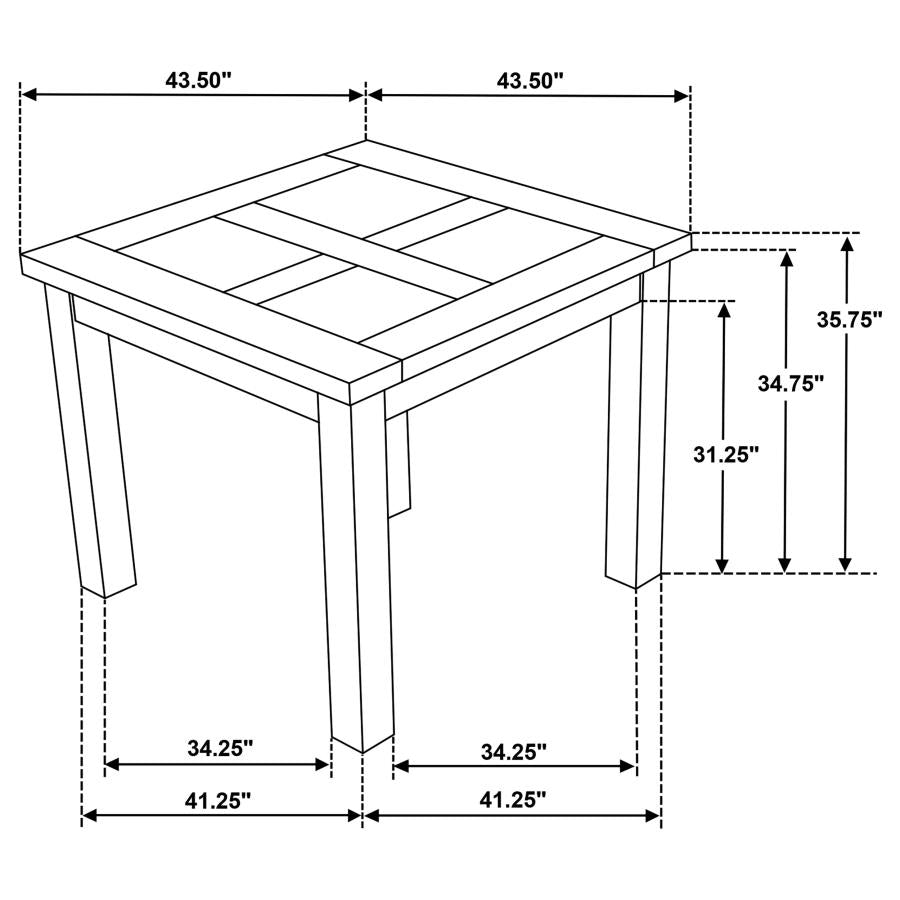 Cardova Square Counter Height Dining Table Vineyard Oak - 192928