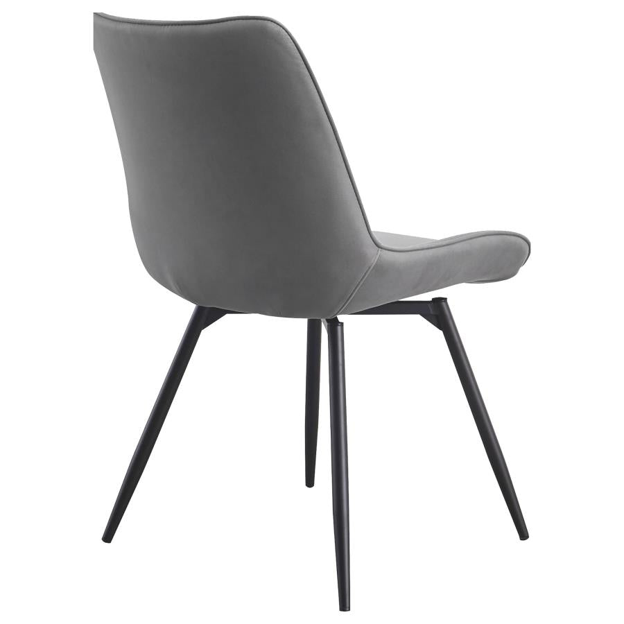 Diggs Upholstered Swivel Dining Side Chair Grey (Set of 2) - 193312