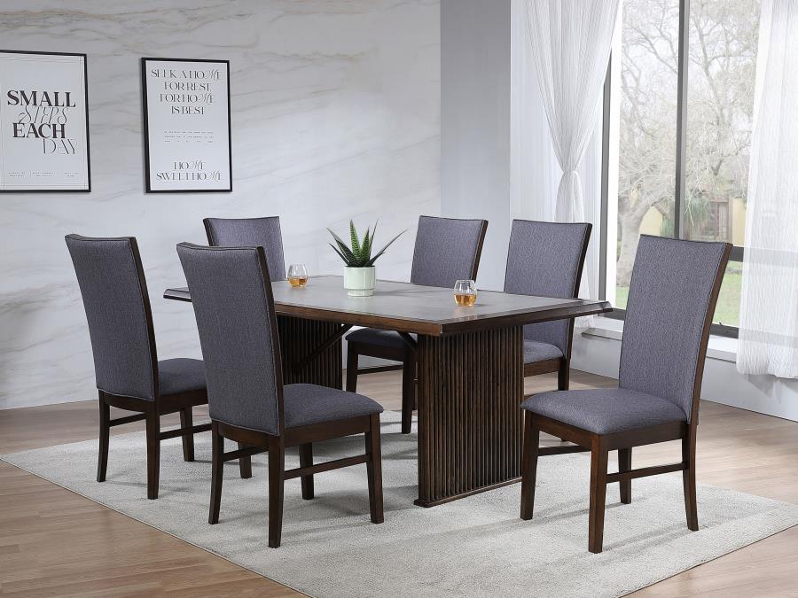 Sherwood 7-piece Rectangular Dining Table Set Brown - 193591-S7
