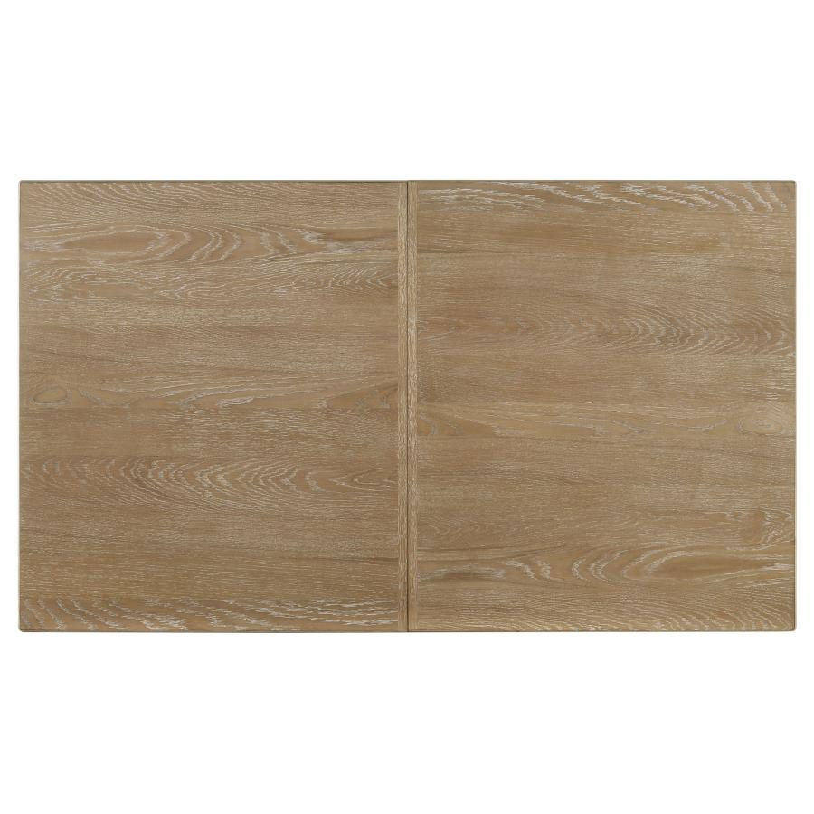 Adina 89-inch Extension Dining Table Distressed Light Brown - 193611