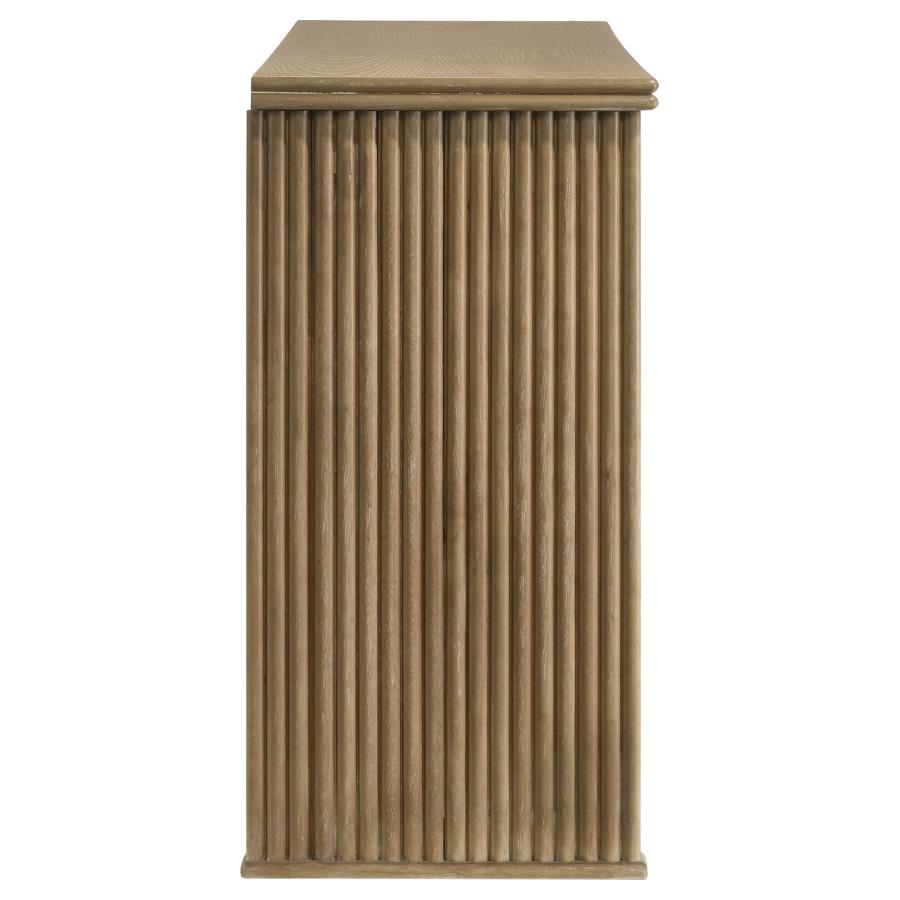 Adina 3-door 59-inch Sideboard Server Distressed Light Brown - 193615