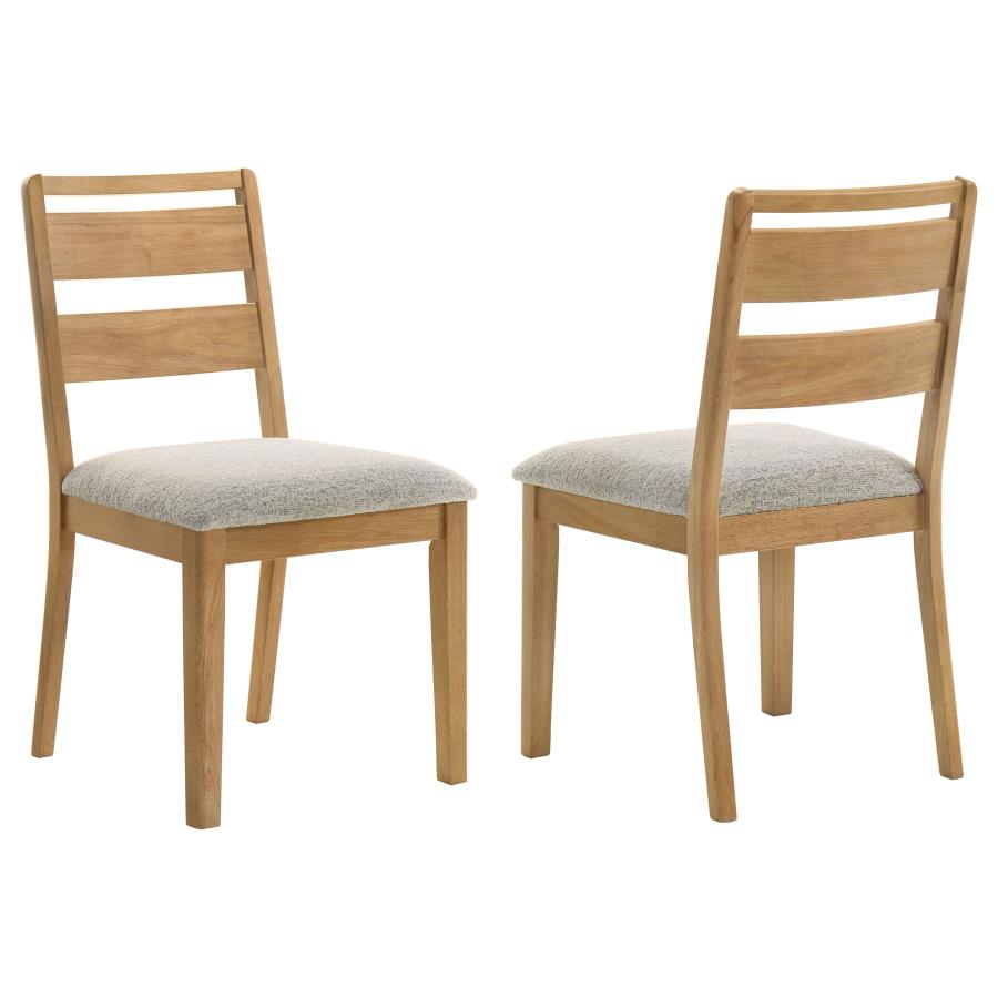 Duncan Ladder Back Dining Side Chair Washed Oak (Set of 2) - 193652