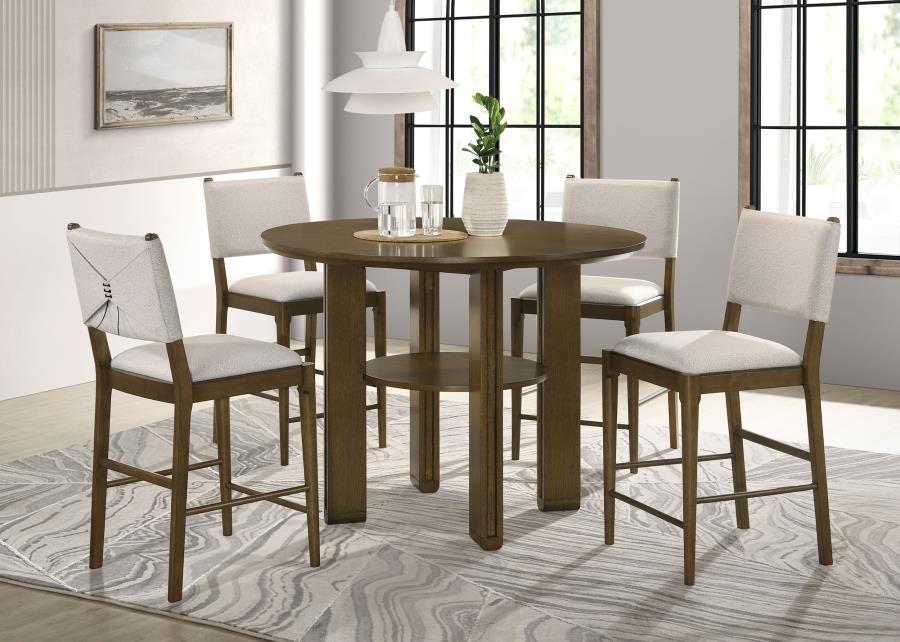 Ottowa 47-inch Round Counter Height Dining Table Brown - 193668