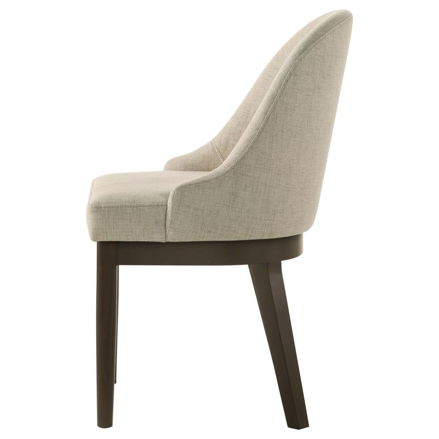 Reseda Upholstered Dining Side Chair Beige (Set of 2) - 193672