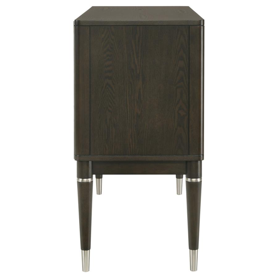 Reseda 4-door Dining Sideboard Server with Shelves Ash Brown - 193675