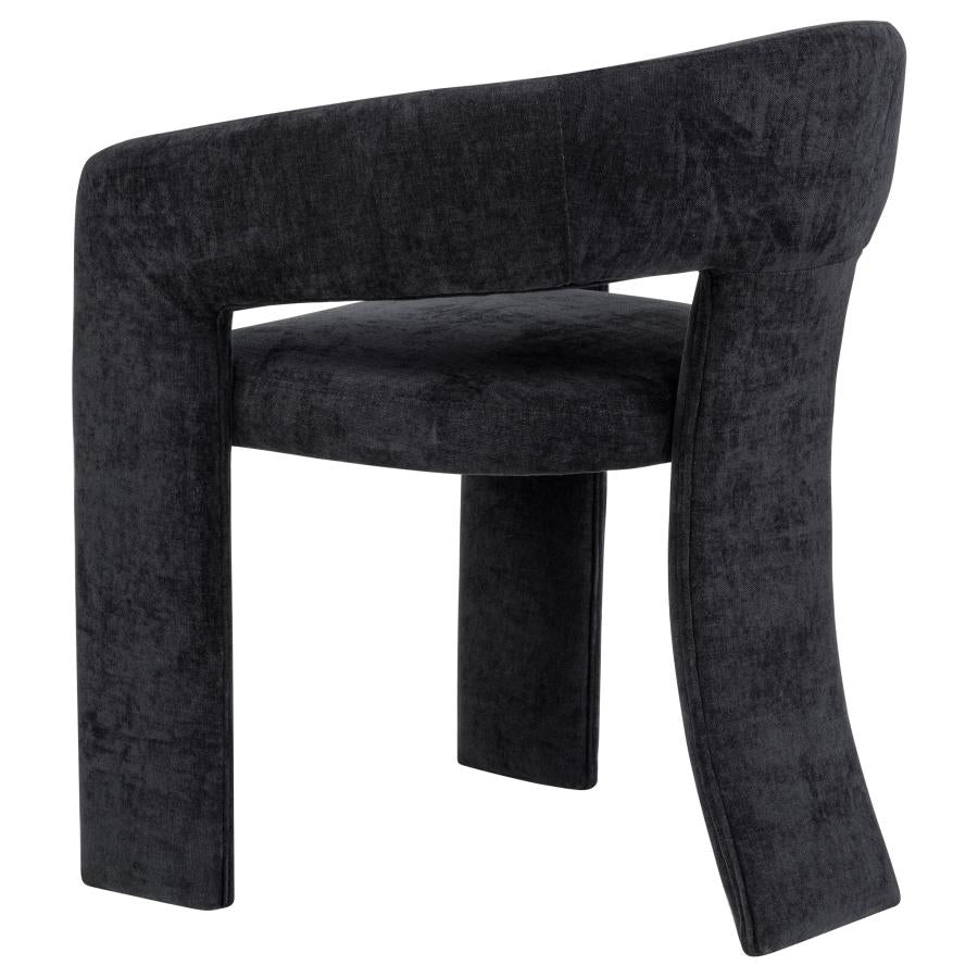 Carlow Upholstered Dining Arm Chair Black (Set of 2) - 193813BLK
