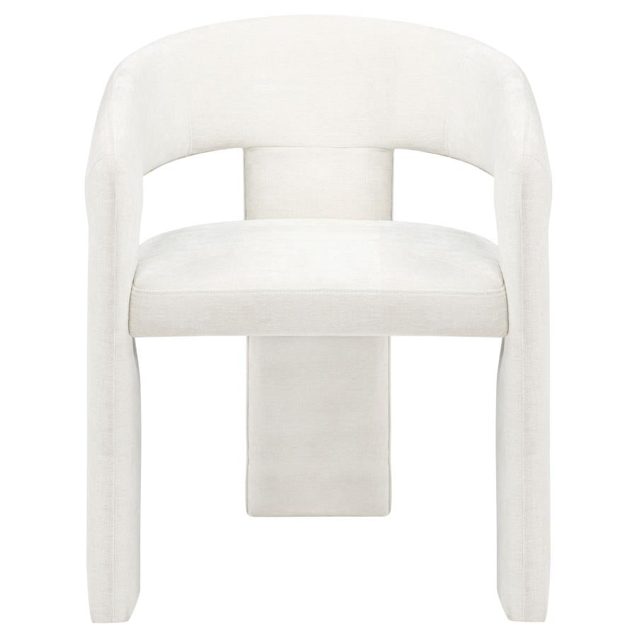 Carlow Upholstered Dining Arm Chair White (Set of 2) - 193813WHT