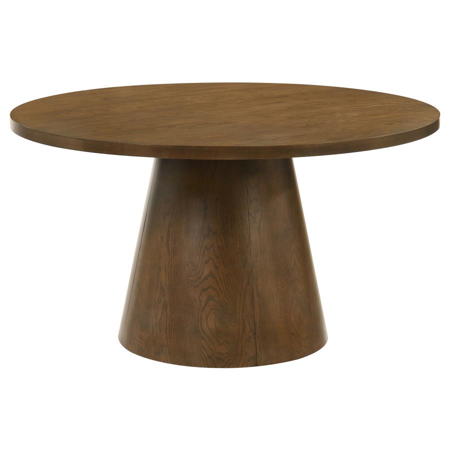 Franklin 5-piece 54-inch Round Dining Table Set Dark Brown - 193830-S5