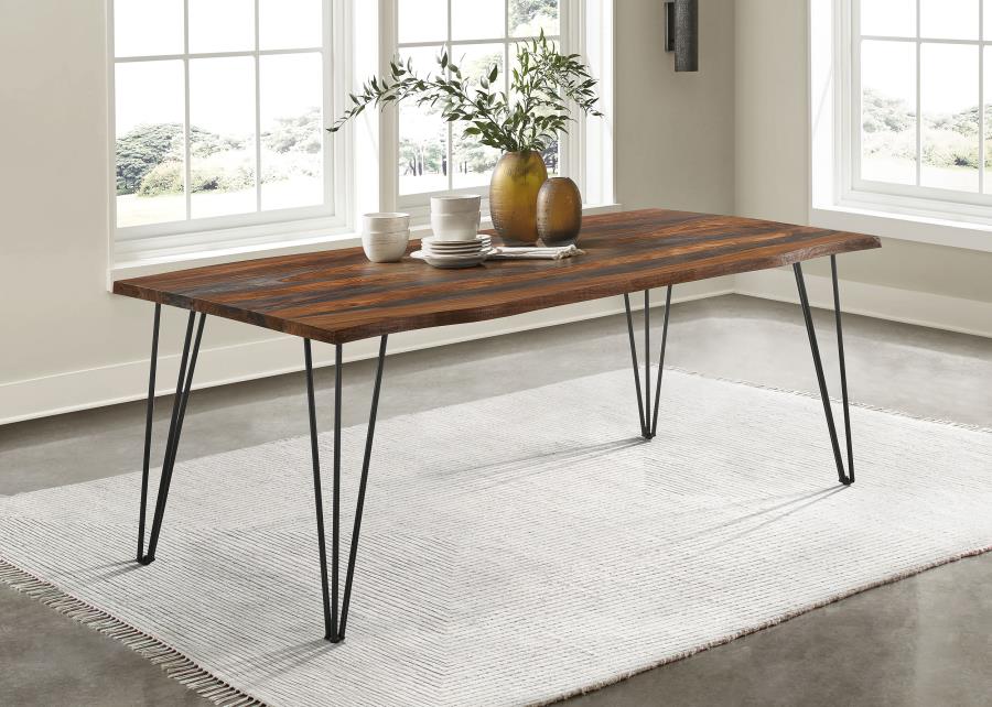 Neve 80-inch Live Edge Dining Table Grey Sheesham - 193861