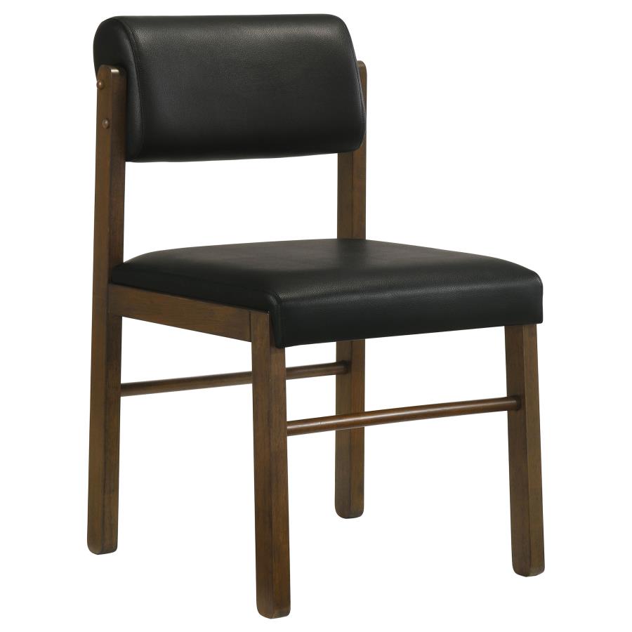 Strouse 5-piece Dining Set Black and Walnut - 193940WAL-S5C