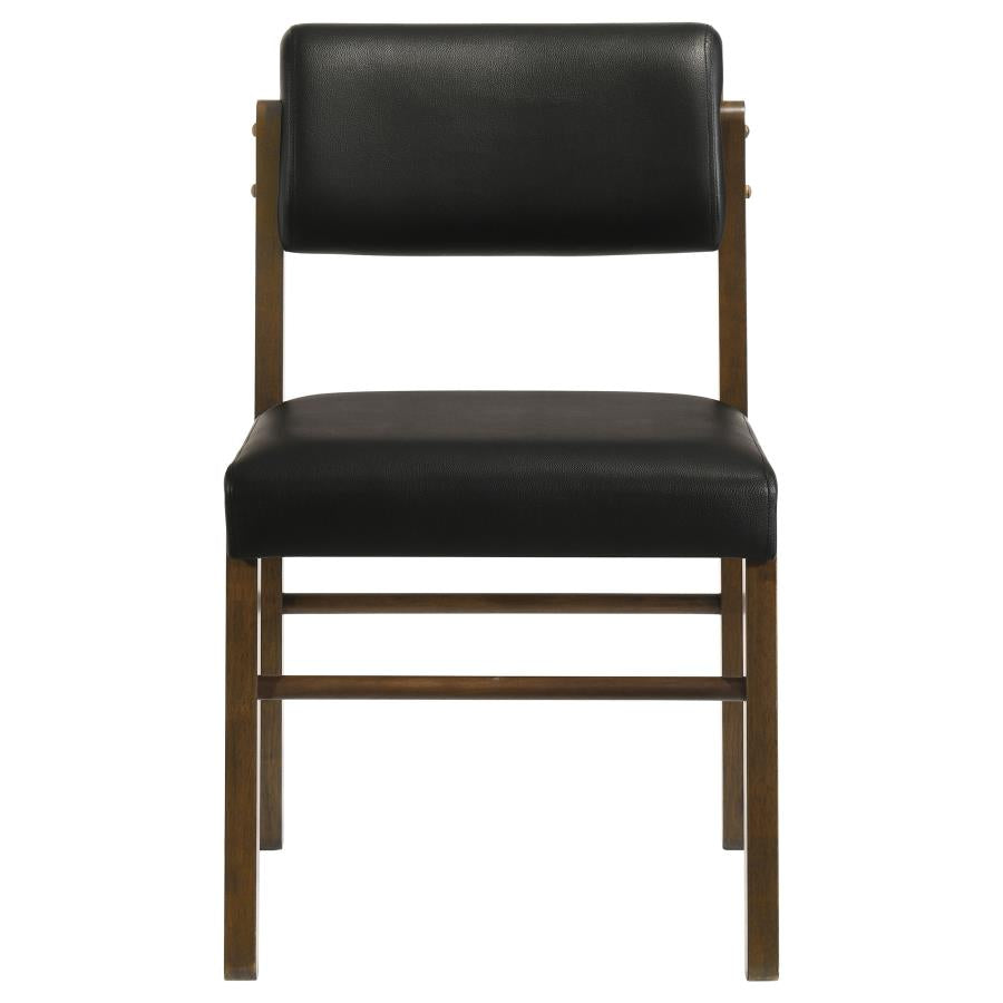 Strouse 5-piece Dining Set Black and Walnut - 193940WAL-S5C