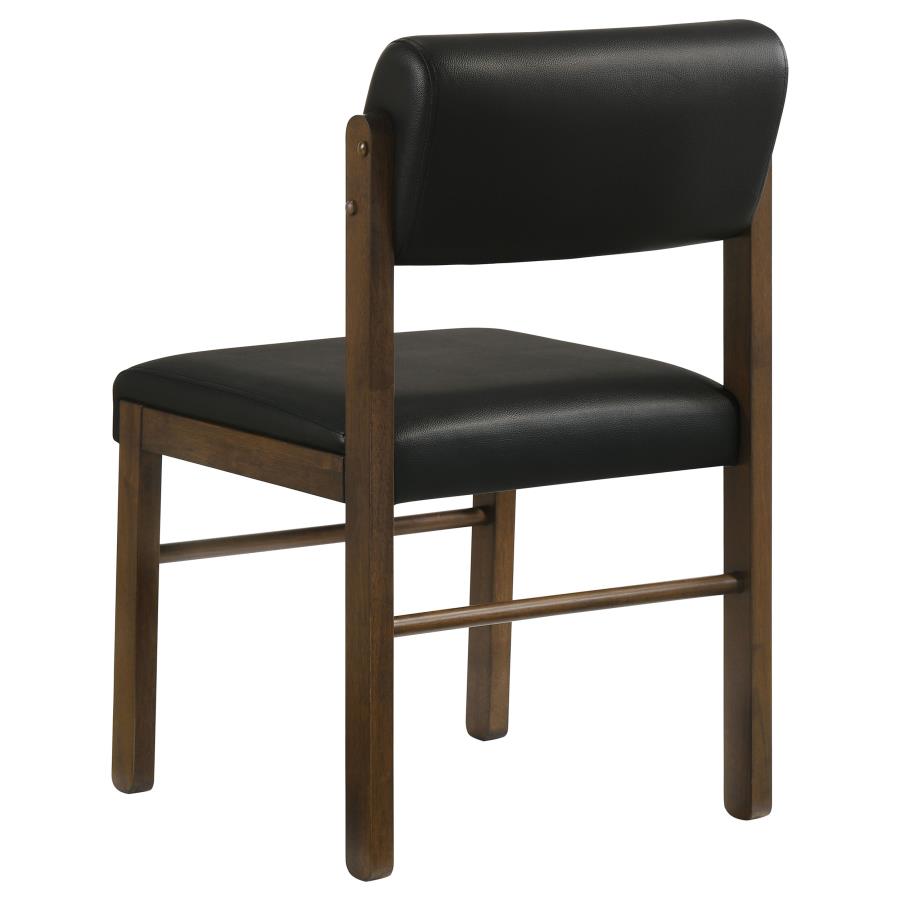 Strouse 5-piece Dining Set Black and Walnut - 193940WAL-S5C