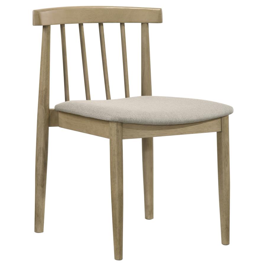 Cullen Dining Side Chair Upholstered Seat Natural Oak (Set of 2) - 193942NAT