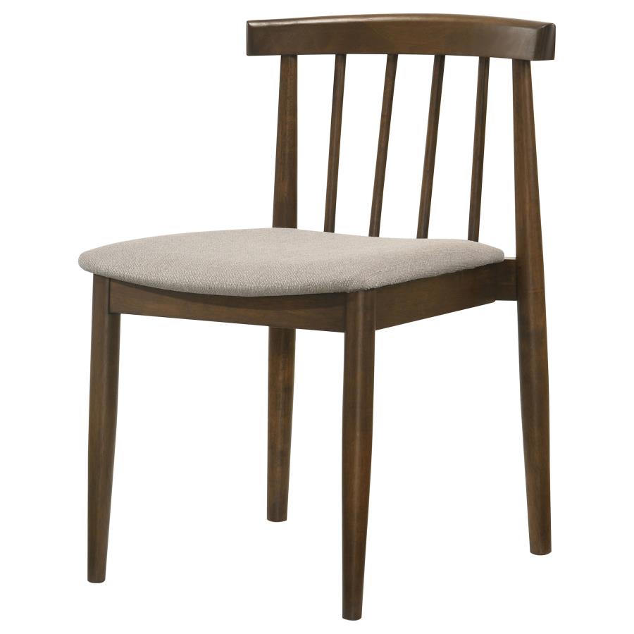 Cullen Dining Side Chair Upholstered Seat Dark Walnut (Set of 2) - 193942WAL