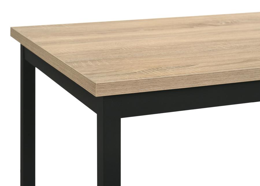 Garza 5-piece Space Saving Rectangular Dining Table Greige Oak - 193980-S5