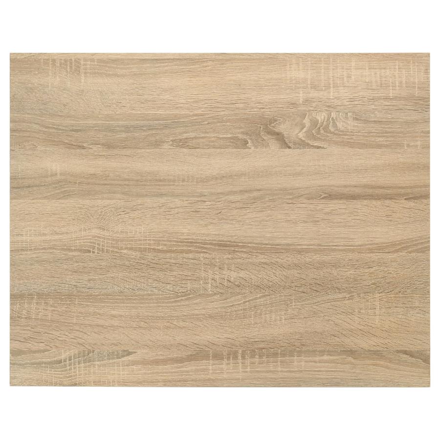 Garza Space Saving Rectangular Dining Table Greige Oak - 193980