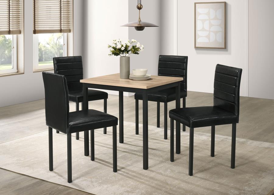Garza Space Saving Rectangular Dining Table Greige Oak - 193980