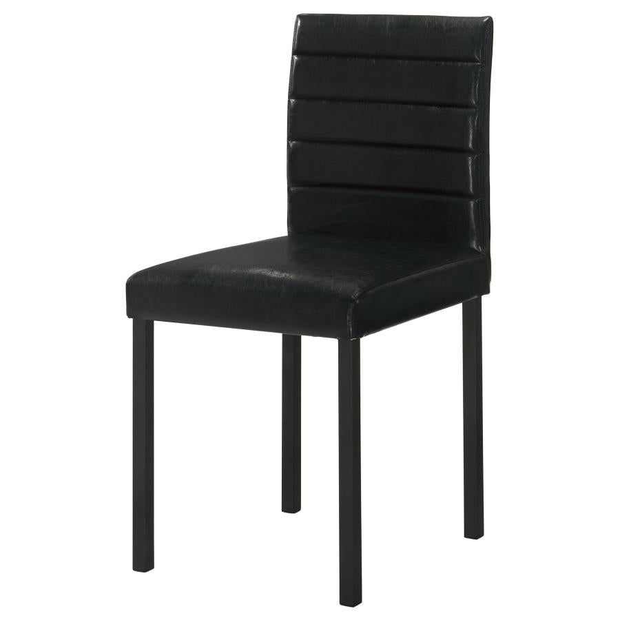 Garza Upholstered Dining Side Chair Black (Set of 4) - 193982