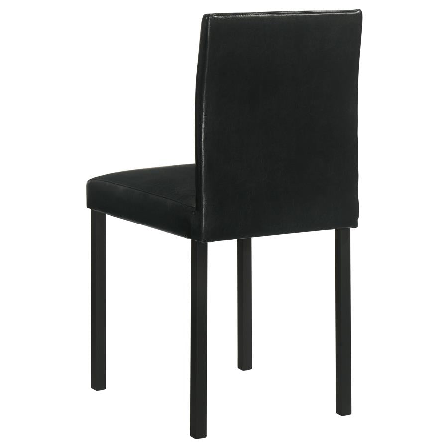Garza Upholstered Dining Side Chair Black (Set of 4) - 193982