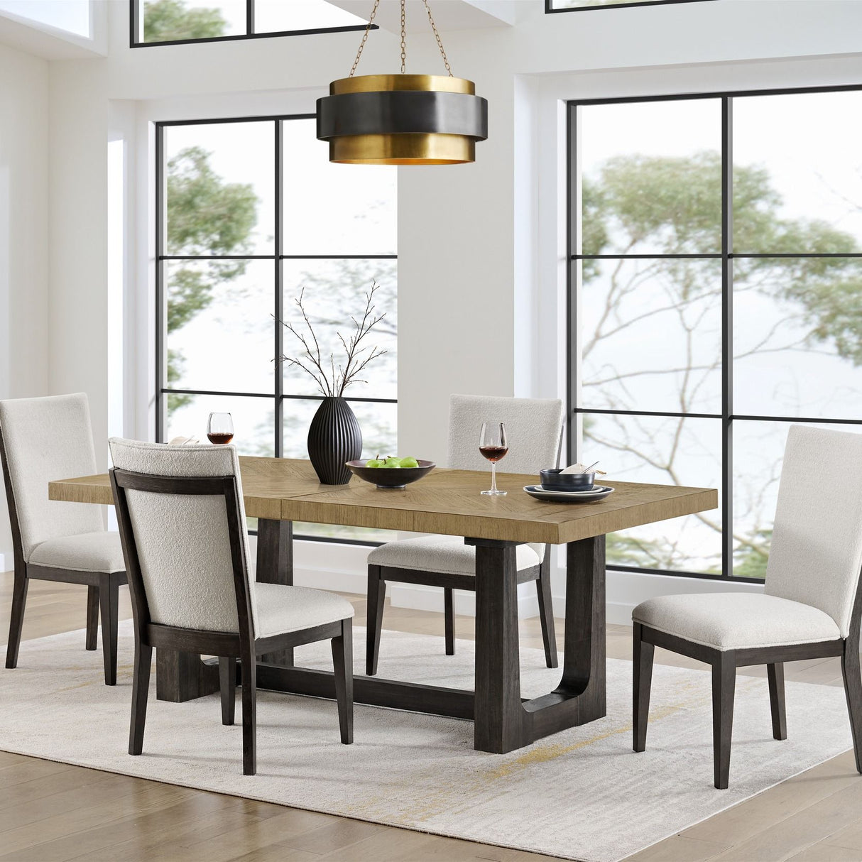 Table With Trestle Base