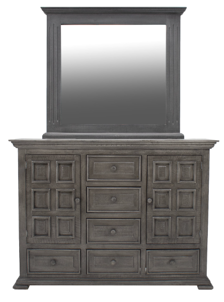 ZChalet Terra Dresser w/ Mirror - 3722MT+3700DT