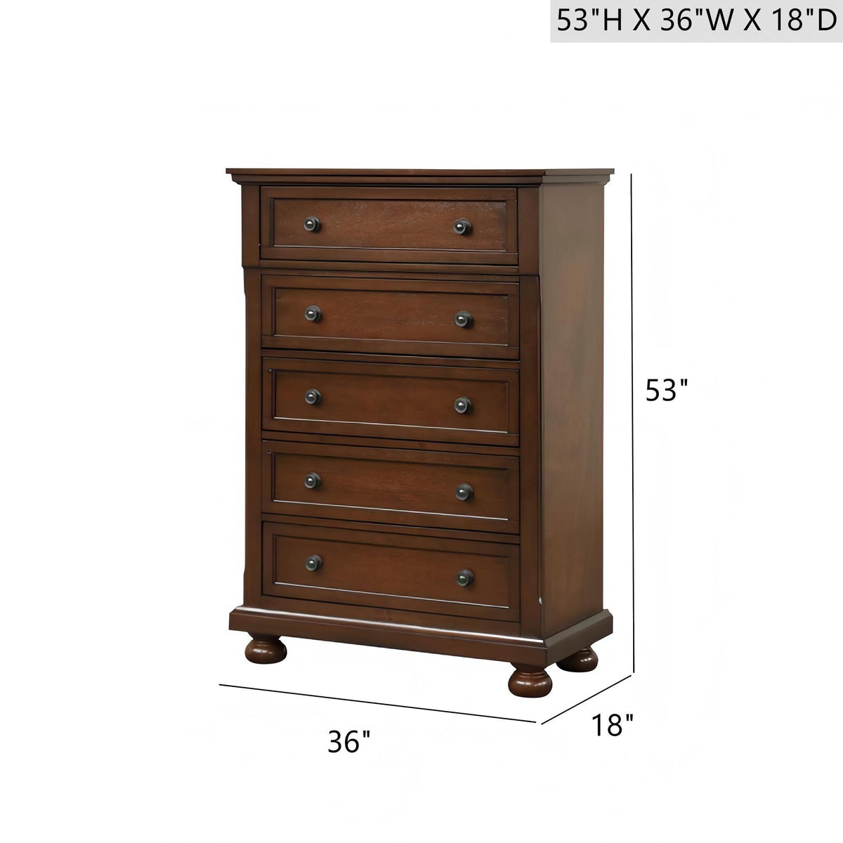 Meade - Chest - Dark Cherry