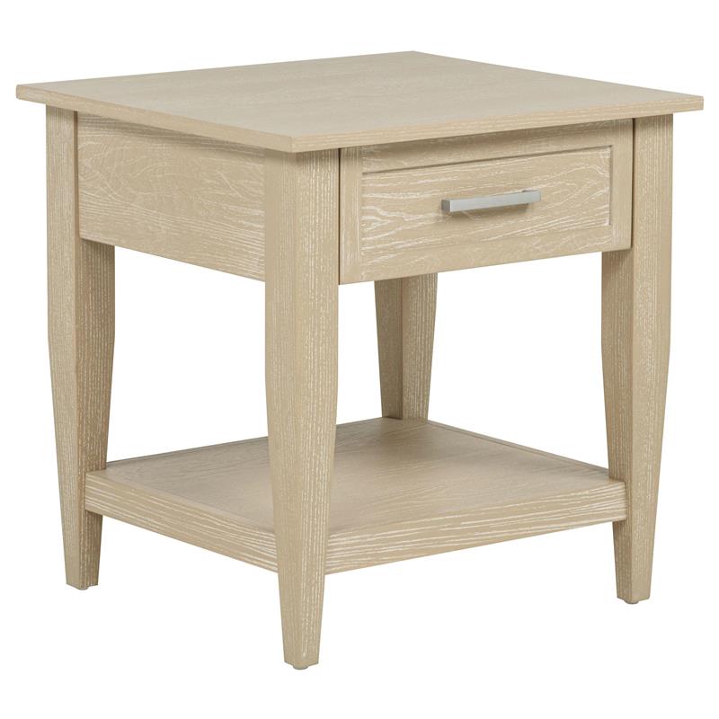 Lindenton 1-drawer Wood Occasional Side End Table Blonde - 722757