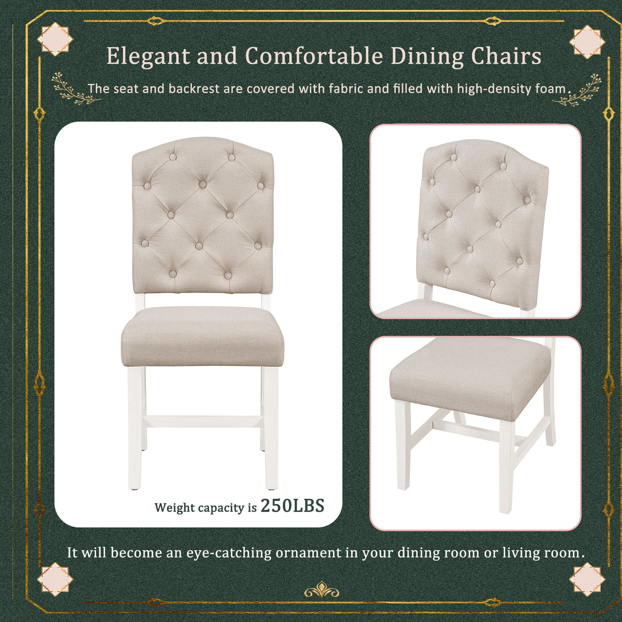 Retro Style Dining Chair Set