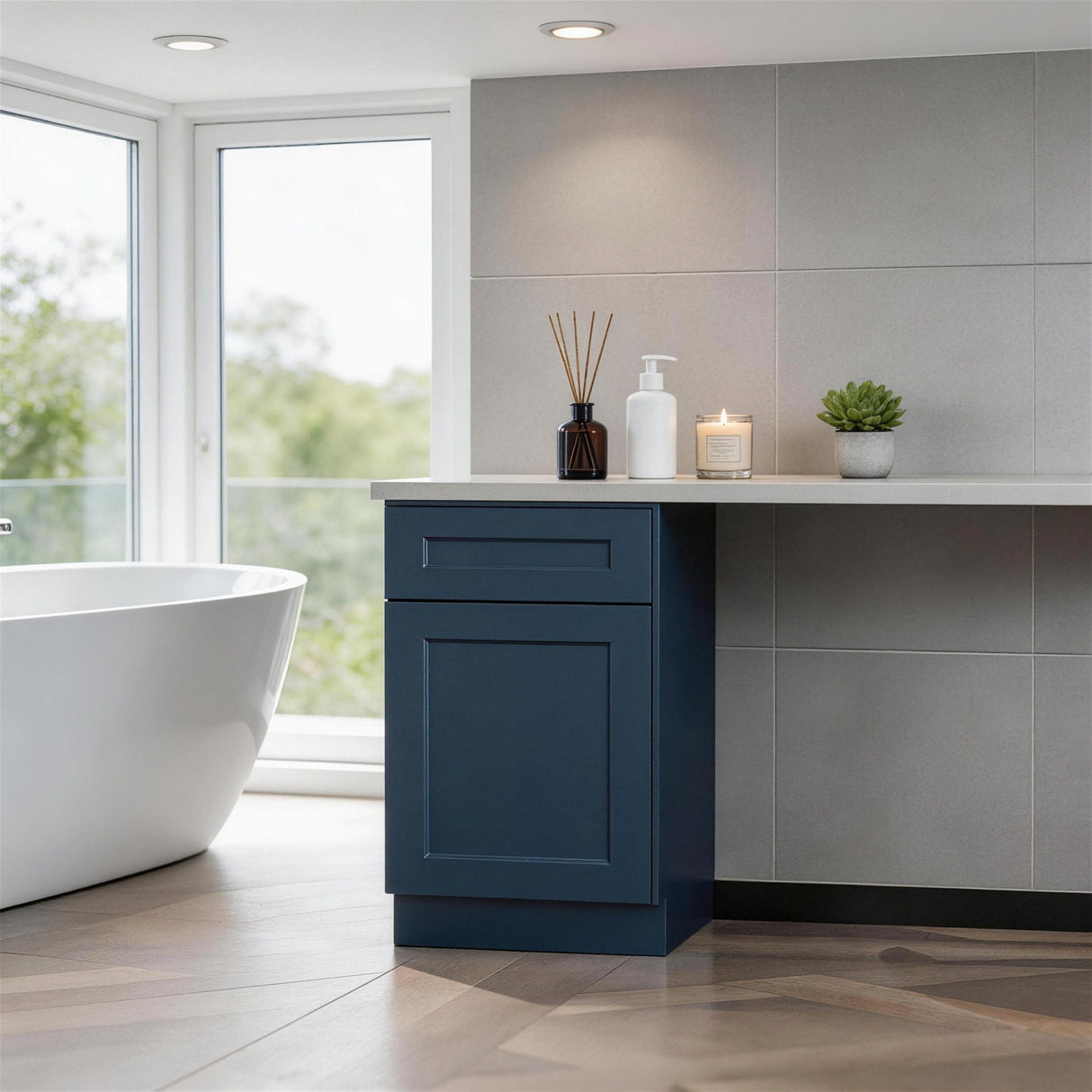 Shaker Base Cabinet & Soft-Close Door And Drawer
