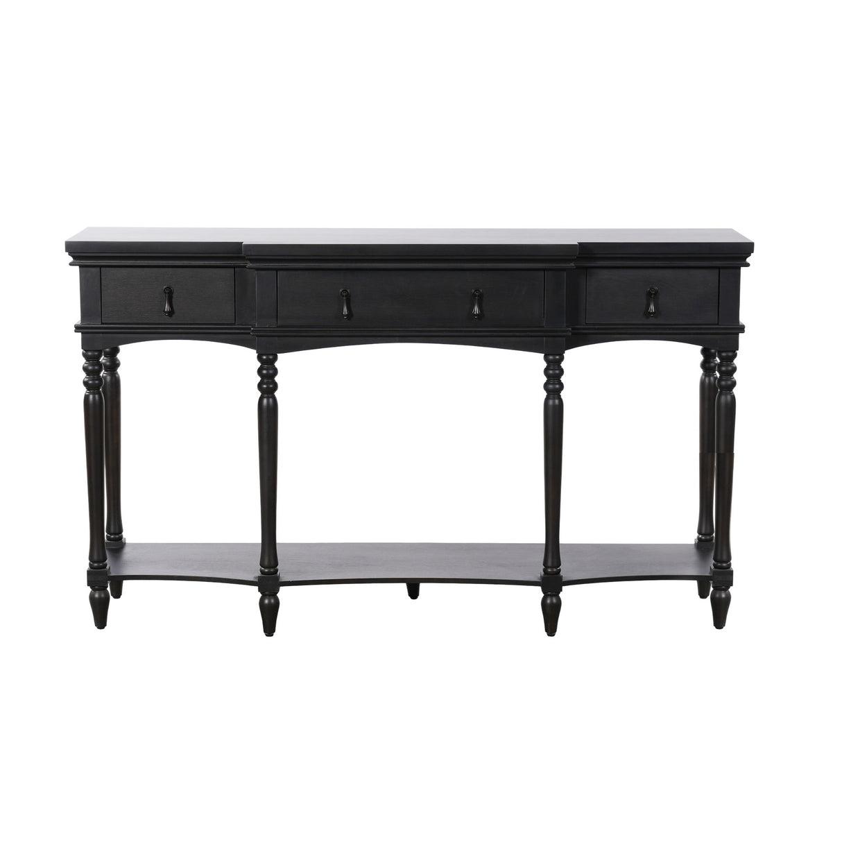 Retro Console Table With 3 Soft Close Drawers