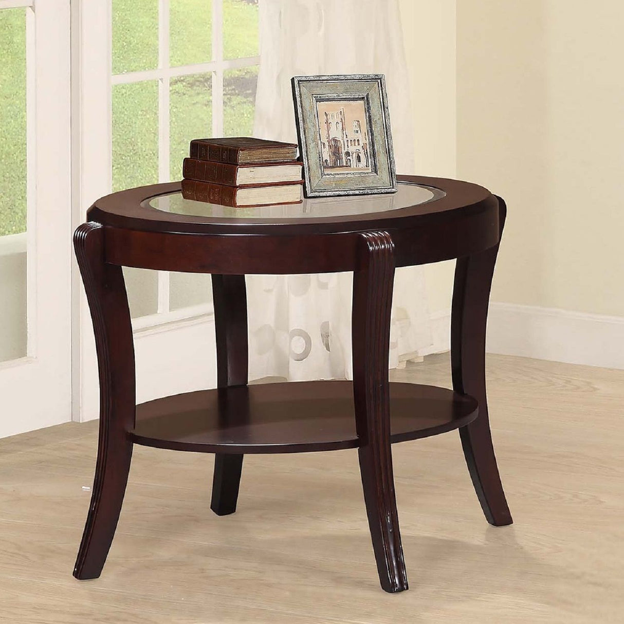 Table With Tempered Glass Shelf