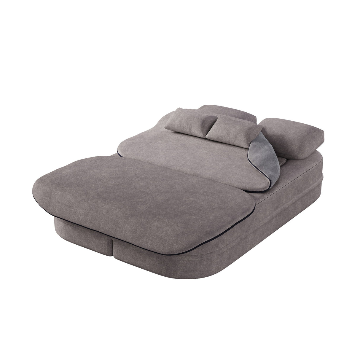 2 In 1 Foldable Sofa Bed With Multi Functional Blanket, Floor Lounge Sofa
