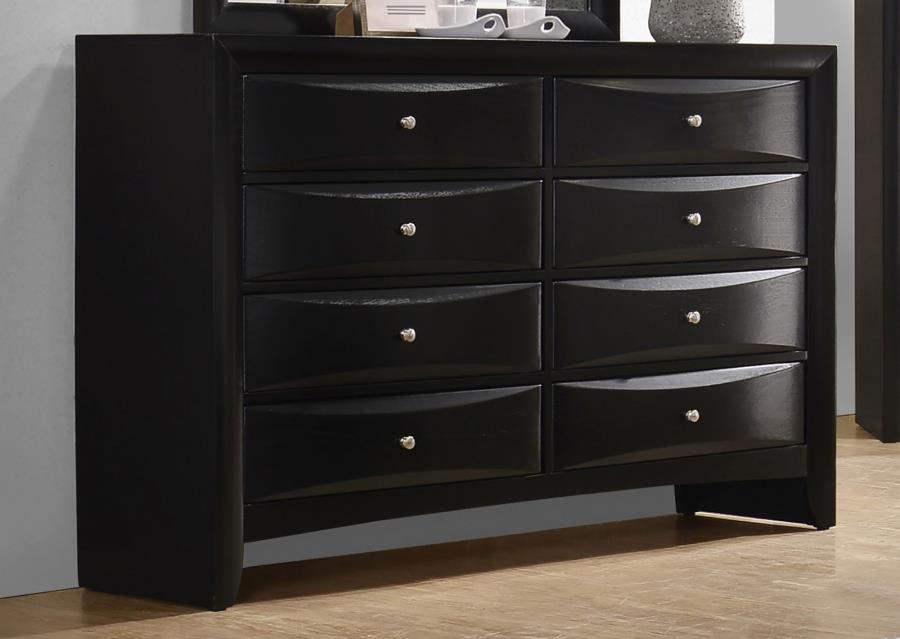 Briana 8-drawer Dresser Black - 200703