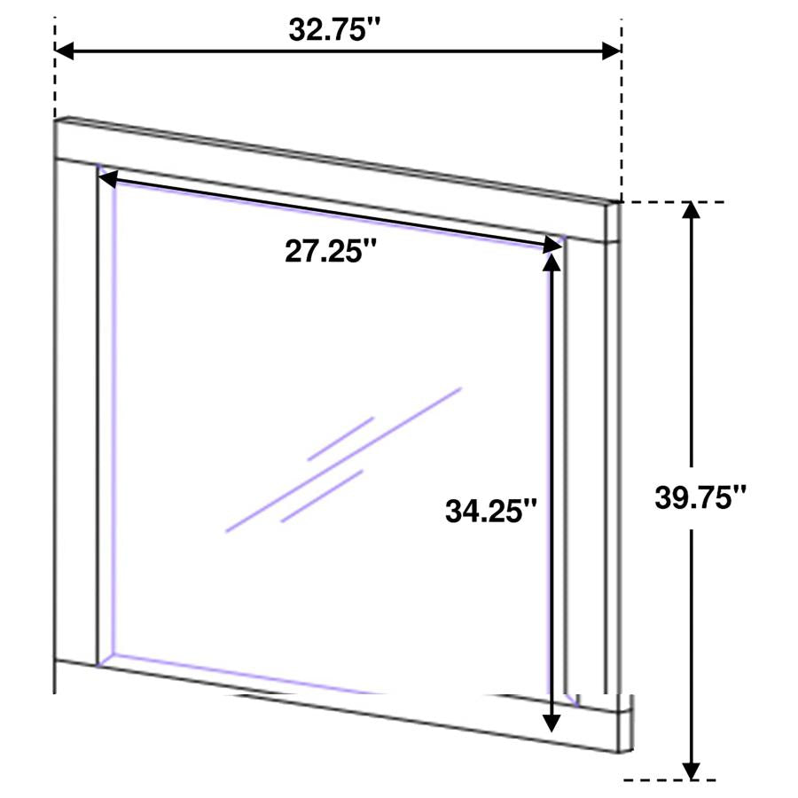 Jessica 6-piece Queen LED Bedroom Set Cappuccino - 200711Q-S6P