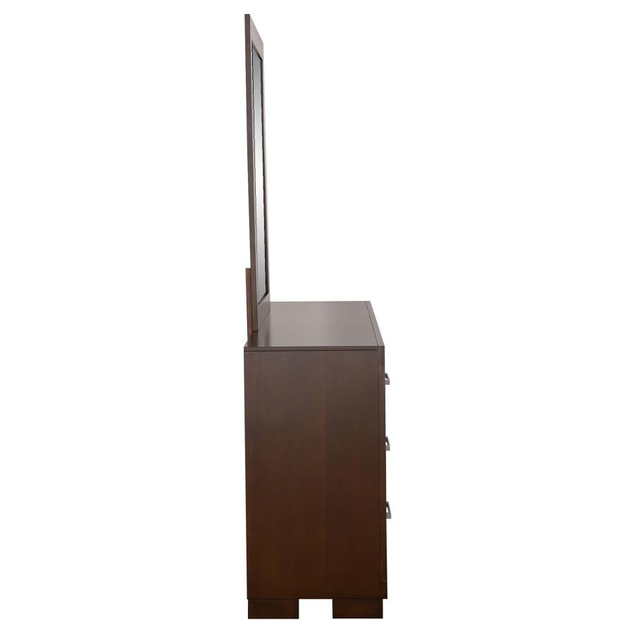 Jessica 6-drawer Dresser with Mirror Cappuccino - 200713M