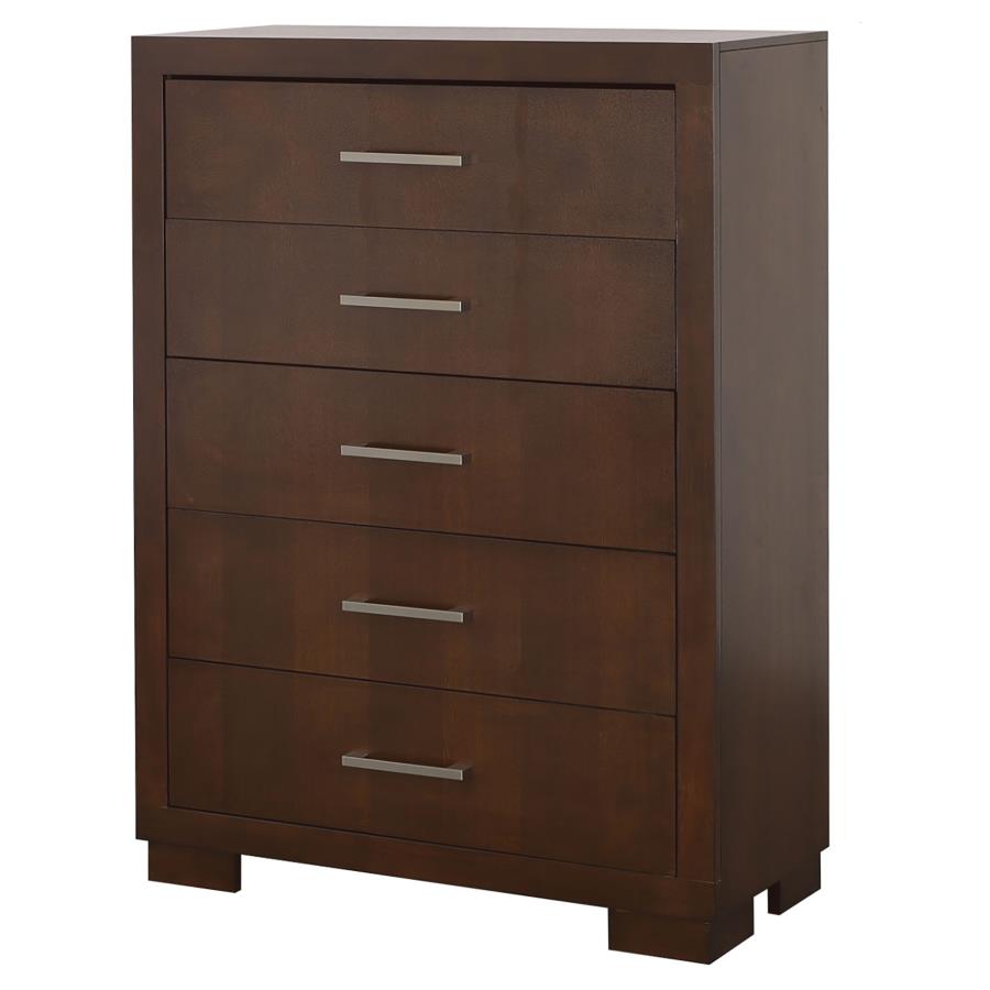 Jessica 5-drawer Bedroom Chest Cappuccino - 200715