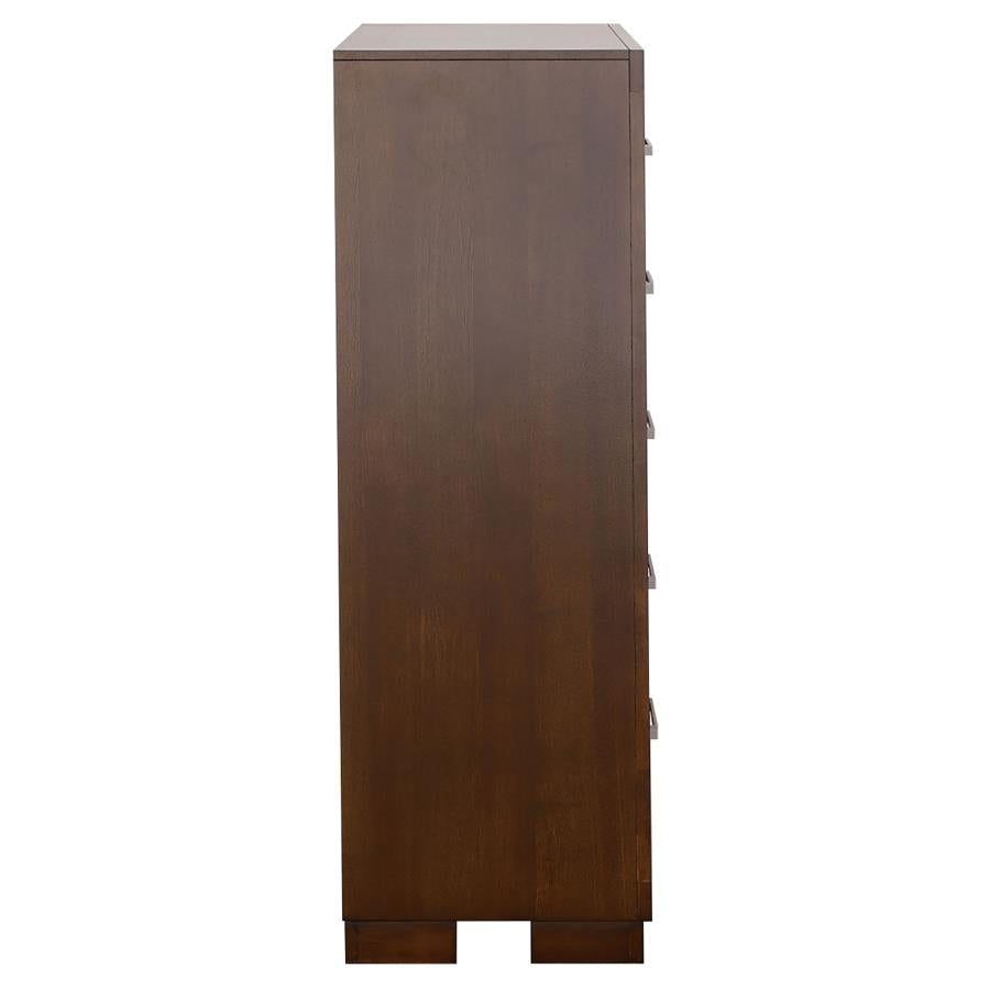 Jessica 5-drawer Bedroom Chest Cappuccino - 200715
