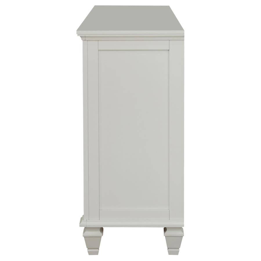 Sandy Beach 11-drawer Dresser Cream White - 201303