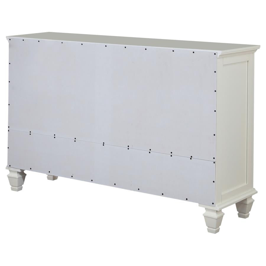 Sandy Beach 11-drawer Dresser Cream White - 201303