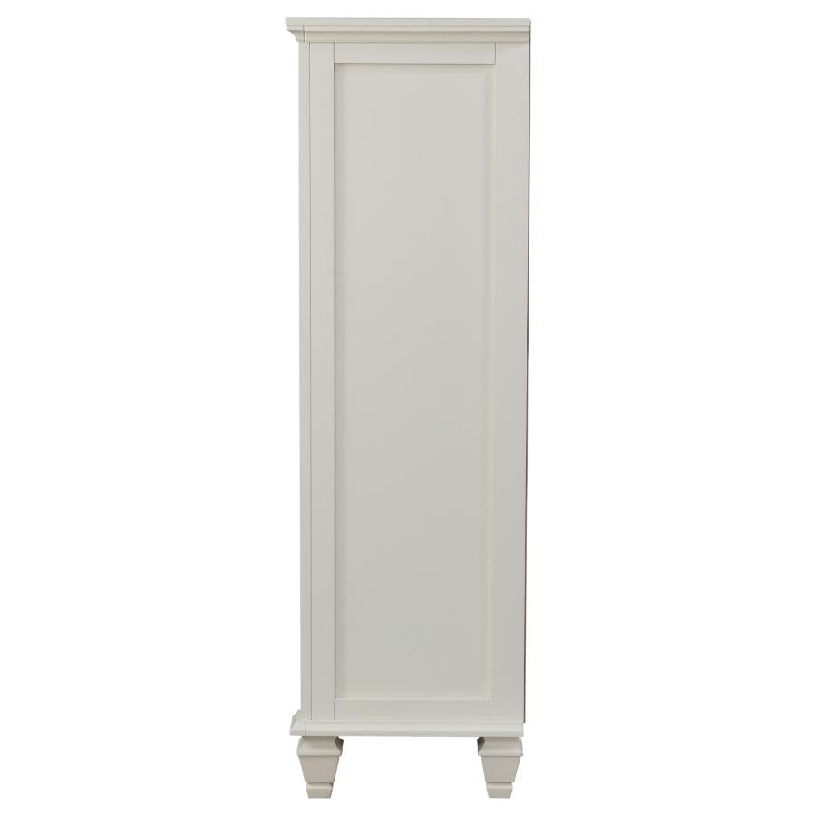 Sandy Beach 8-drawer Door Chest Cream White - 201308