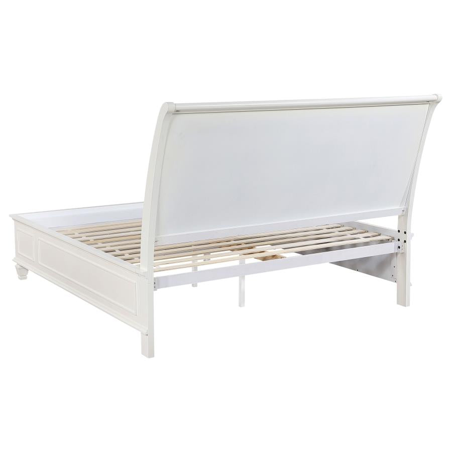 Sandy Beach 5-piece Eastern King Bedroom Set Cream White - 201309KE-S5